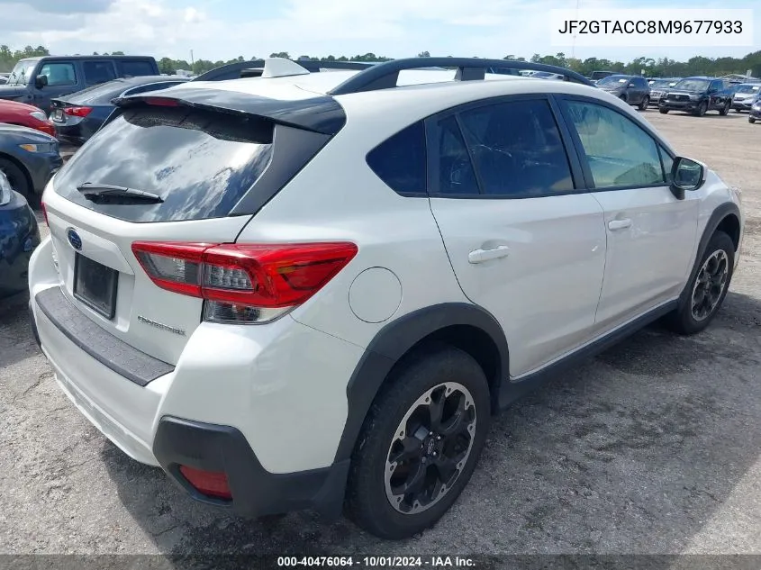 2021 Subaru Crosstrek Premium VIN: JF2GTACC8M9677933 Lot: 40476064