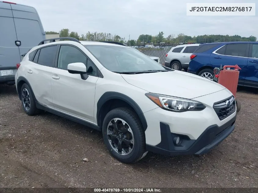 JF2GTAEC2M8276817 2021 Subaru Crosstrek Premium