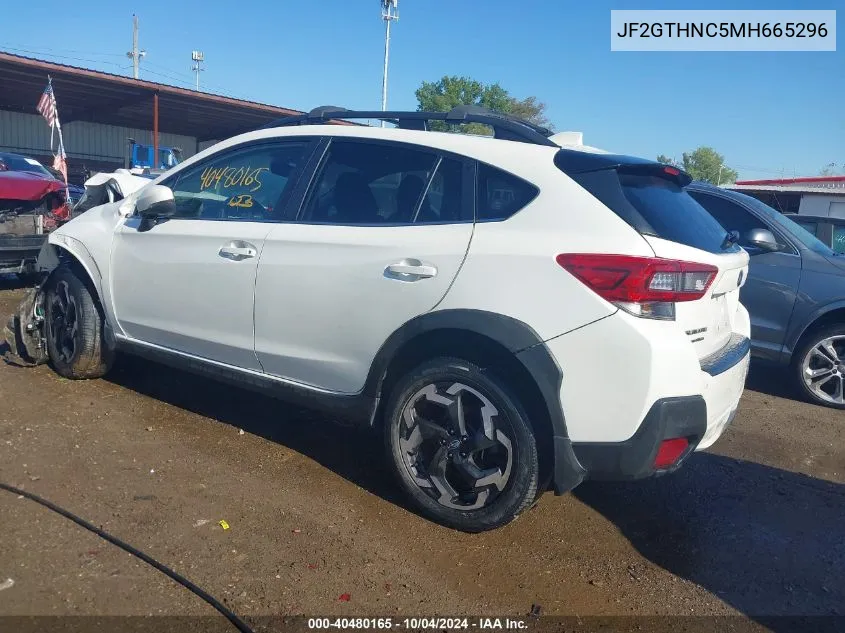 2021 Subaru Crosstrek Limited VIN: JF2GTHNC5MH665296 Lot: 40480165