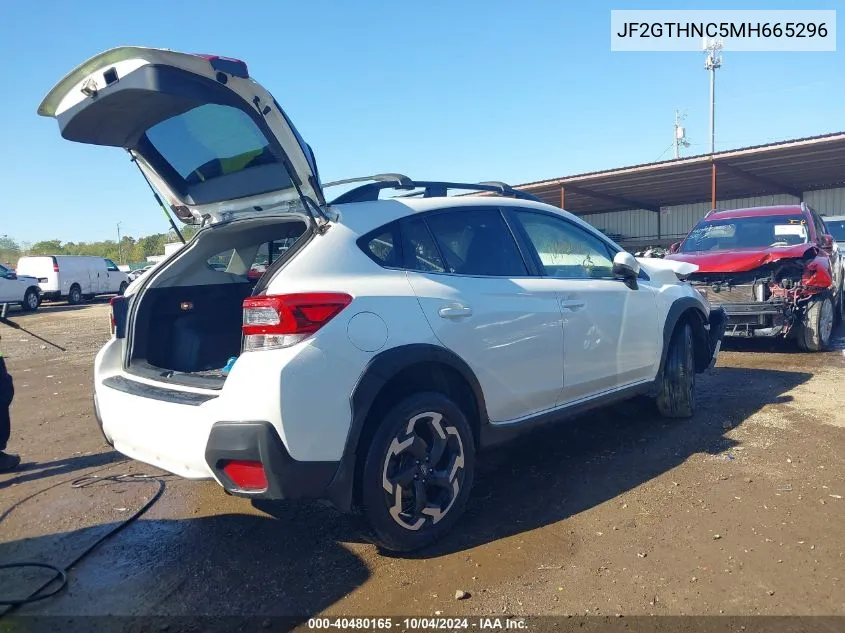 2021 Subaru Crosstrek Limited VIN: JF2GTHNC5MH665296 Lot: 40480165