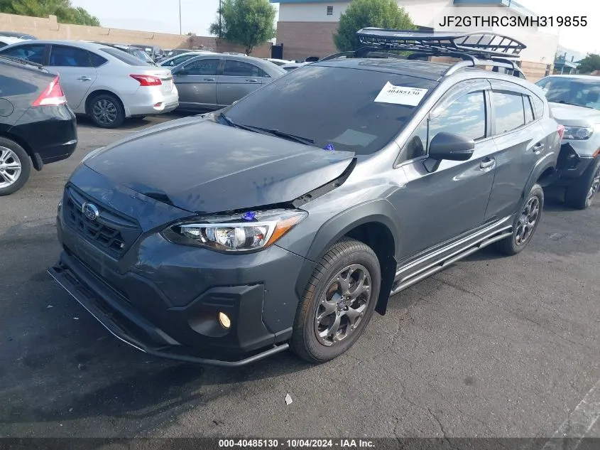 2021 Subaru Crosstrek Sport VIN: JF2GTHRC3MH319855 Lot: 40485130