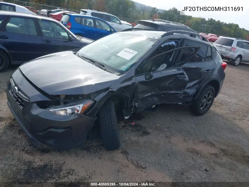 2021 Subaru Crosstrek Sport VIN: JF2GTHSC0MH311691 Lot: 40505395