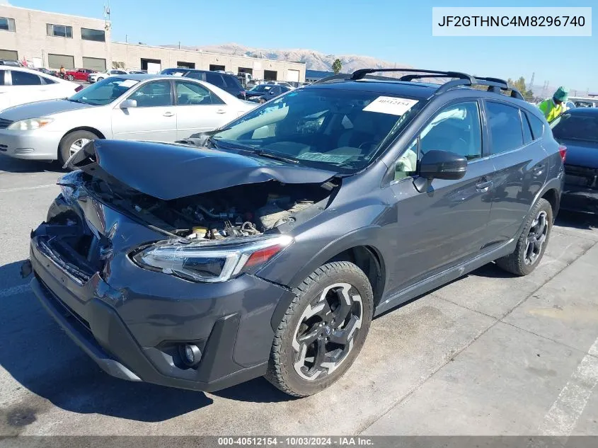 2021 Subaru Crosstrek Limited VIN: JF2GTHNC4M8296740 Lot: 40512154