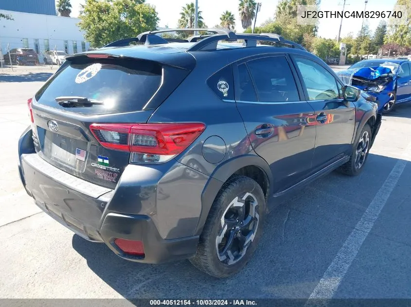 2021 Subaru Crosstrek Limited VIN: JF2GTHNC4M8296740 Lot: 40512154