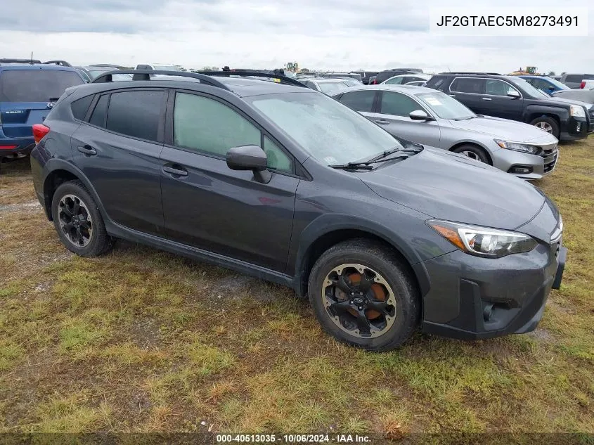 2021 Subaru Crosstrek Premium VIN: JF2GTAEC5M8273491 Lot: 40513035