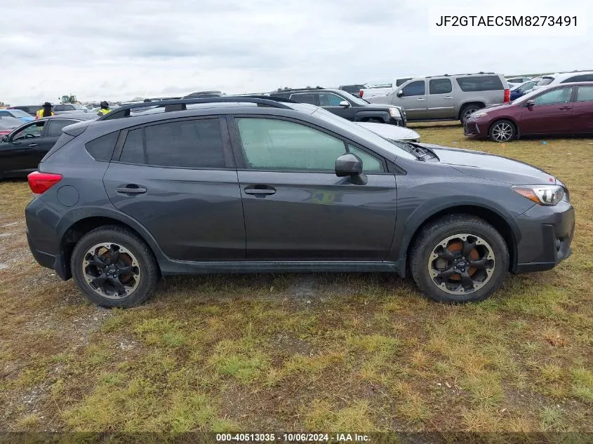 2021 Subaru Crosstrek Premium VIN: JF2GTAEC5M8273491 Lot: 40513035