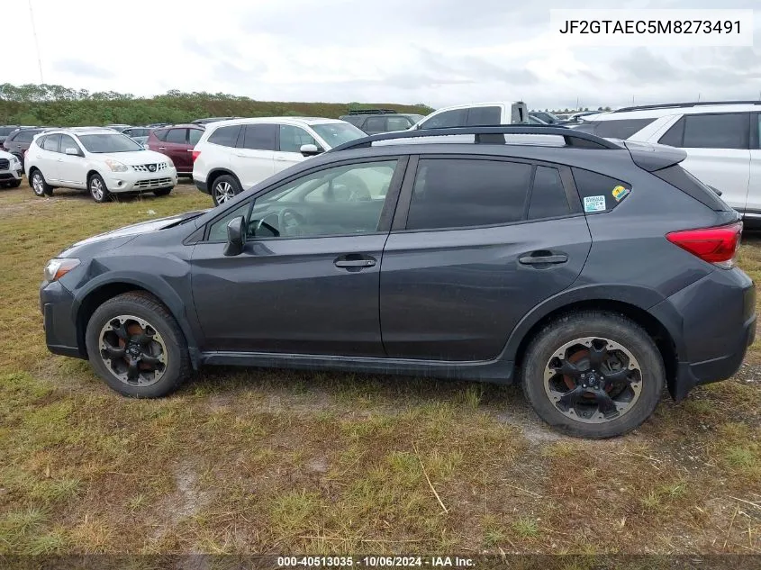 2021 Subaru Crosstrek Premium VIN: JF2GTAEC5M8273491 Lot: 40513035