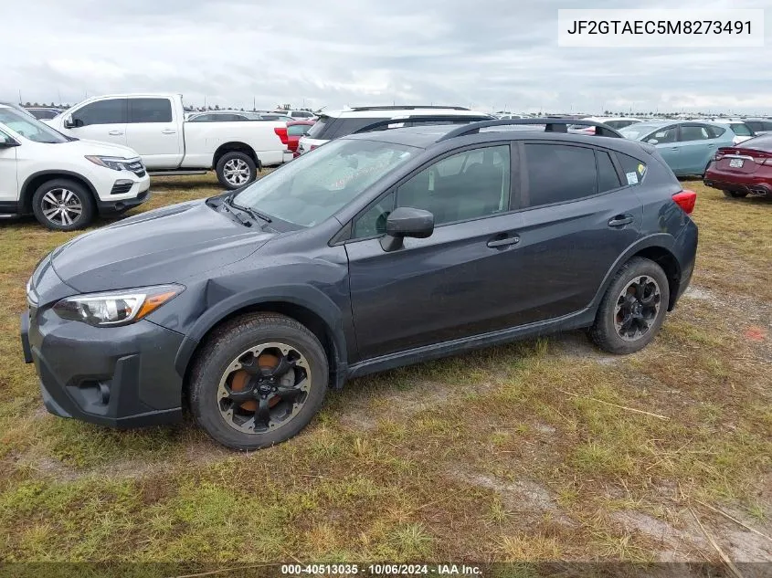 2021 Subaru Crosstrek Premium VIN: JF2GTAEC5M8273491 Lot: 40513035