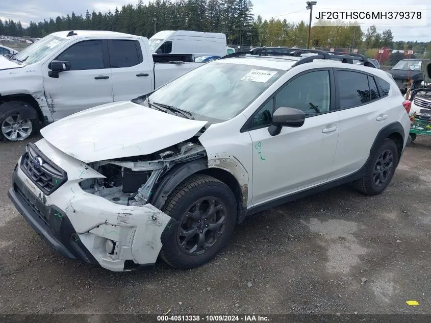 2021 Subaru Crosstrek Sport VIN: JF2GTHSC6MH379378 Lot: 40513338