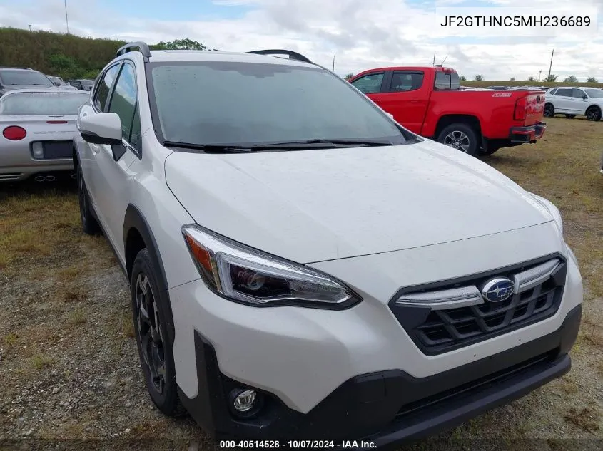 2021 Subaru Crosstrek Limited VIN: JF2GTHNC5MH236689 Lot: 40514528