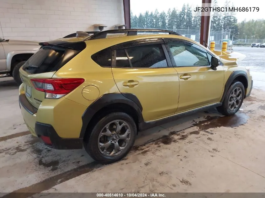 2021 Subaru Crosstrek Sport VIN: JF2GTHSC1MH686179 Lot: 40514610