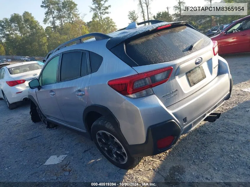 2021 Subaru Crosstrek Premium VIN: JF2GTAPC1M8365954 Lot: 40519394