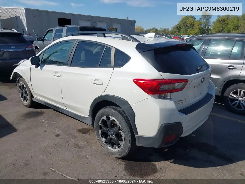 2021 Subaru Crosstrek Premium VIN: JF2GTAPC9M8300219 Lot: 40525936