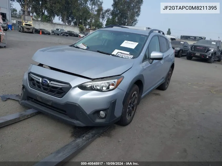 2021 Subaru Crosstrek Premium VIN: JF2GTAPC0M8211395 Lot: 40545817