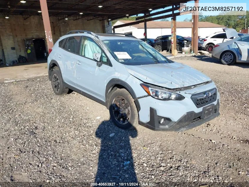 2021 Subaru Crosstrek Premium VIN: JF2GTAEC3M8257192 Lot: 40553927