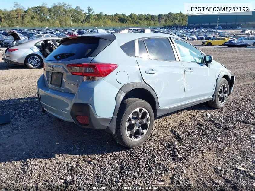 2021 Subaru Crosstrek Premium VIN: JF2GTAEC3M8257192 Lot: 40553927