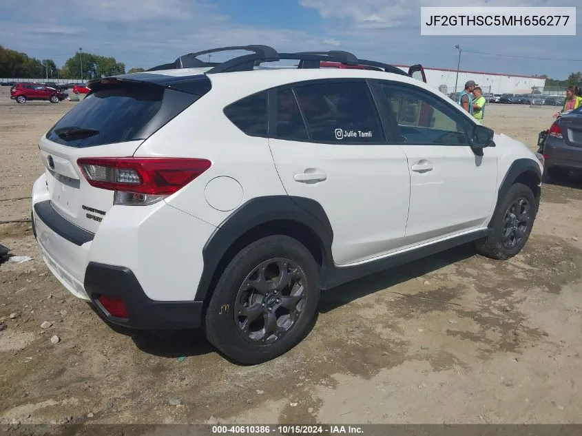 2021 Subaru Crosstrek Sport VIN: JF2GTHSC5MH656277 Lot: 40610386