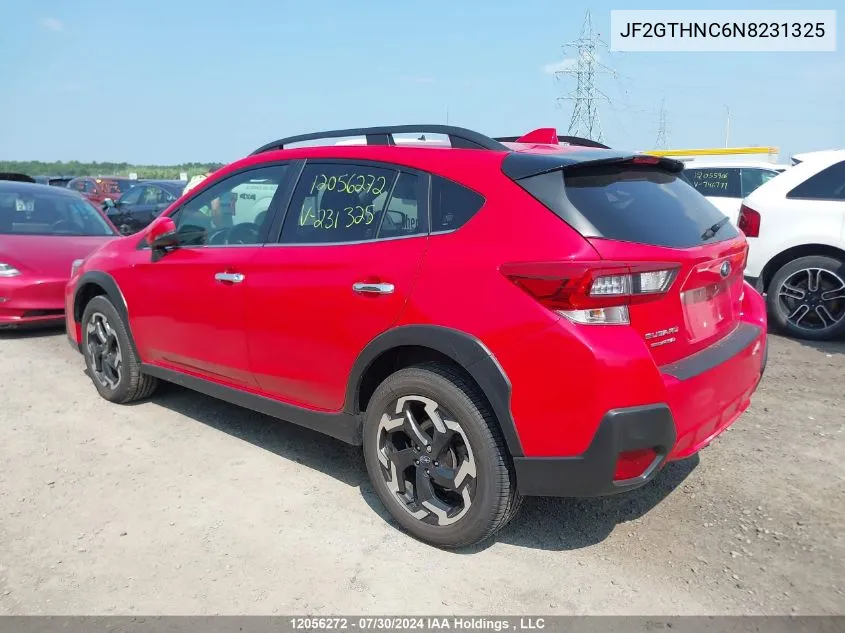 2022 Subaru Crosstrek VIN: JF2GTHNC6N8231325 Lot: 12056272