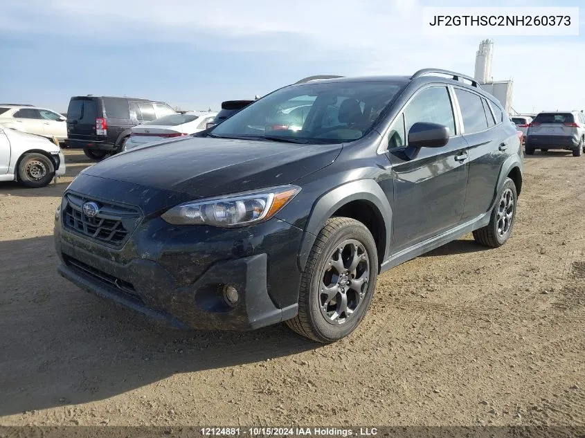 2022 Subaru Crosstrek VIN: JF2GTHSC2NH260373 Lot: 12124881