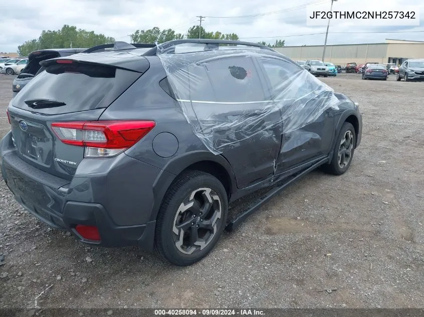 JF2GTHMC2NH257342 2022 Subaru Crosstrek Limited