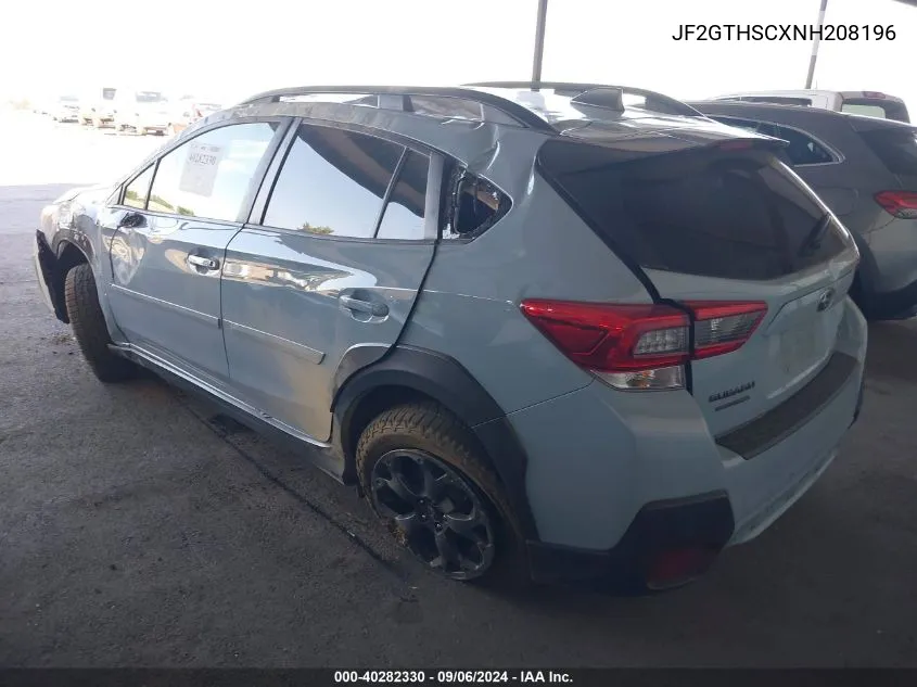 2022 Subaru Crosstrek Sport VIN: JF2GTHSCXNH208196 Lot: 40282330