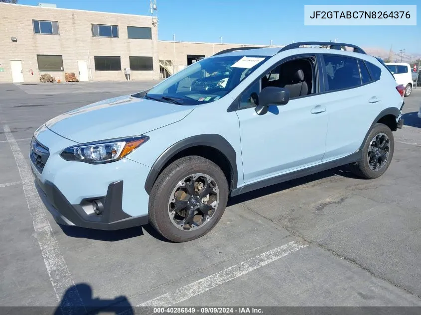 JF2GTABC7N8264376 2022 Subaru Crosstrek