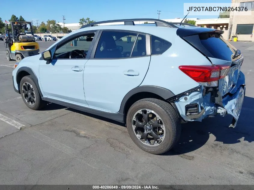 JF2GTABC7N8264376 2022 Subaru Crosstrek