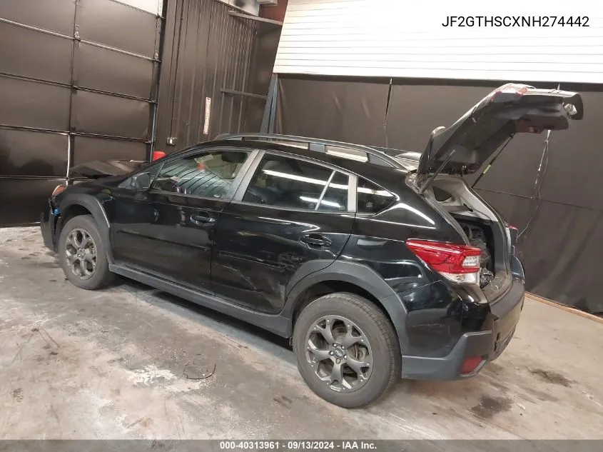 2022 Subaru Crosstrek Sport VIN: JF2GTHSCXNH274442 Lot: 40313961