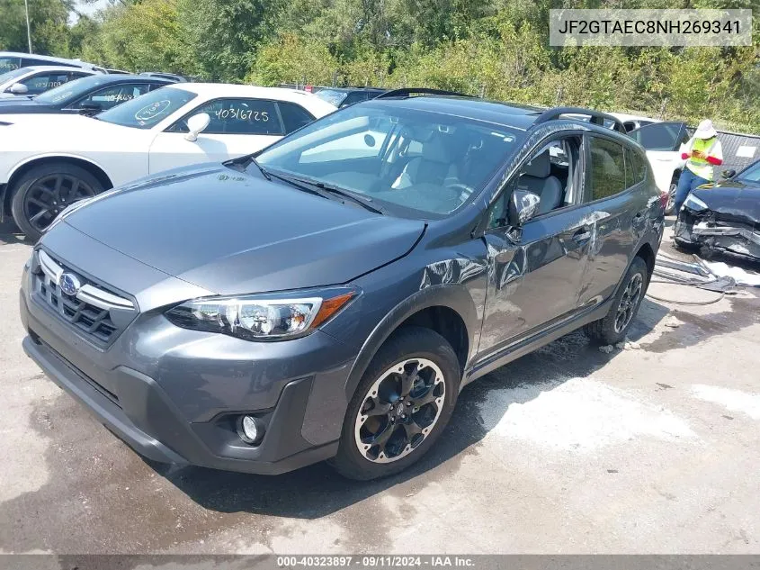 2022 Subaru Crosstrek Premium VIN: JF2GTAEC8NH269341 Lot: 40323897