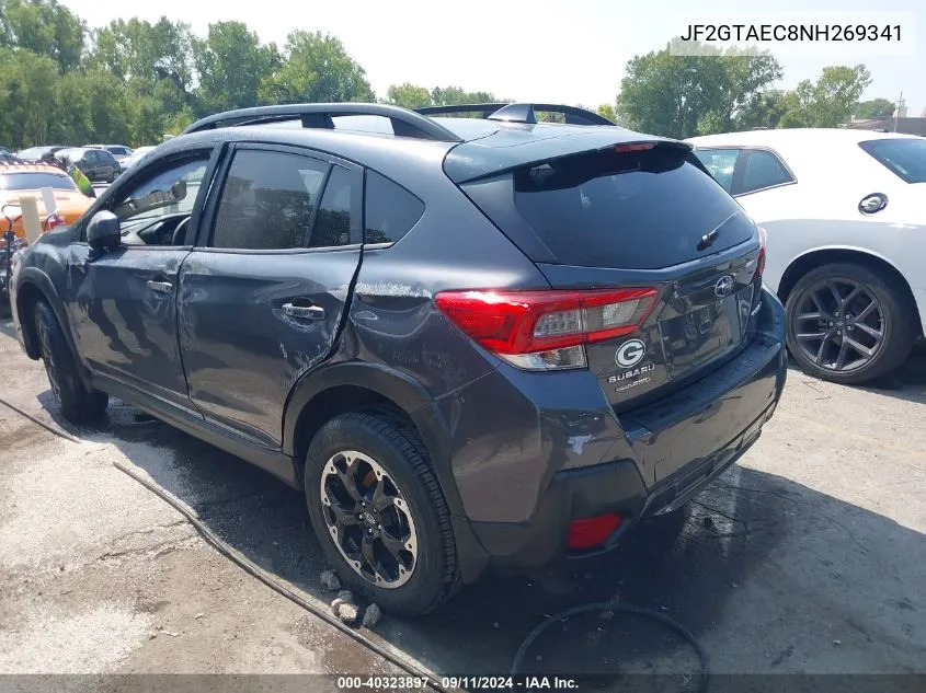 2022 Subaru Crosstrek Premium VIN: JF2GTAEC8NH269341 Lot: 40323897