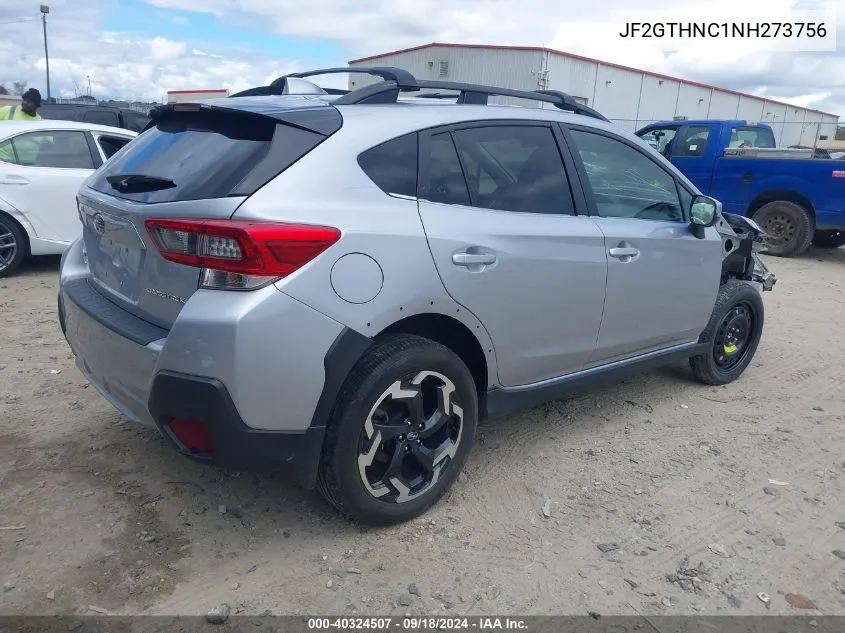 2022 Subaru Crosstrek Limited VIN: JF2GTHNC1NH273756 Lot: 40324507