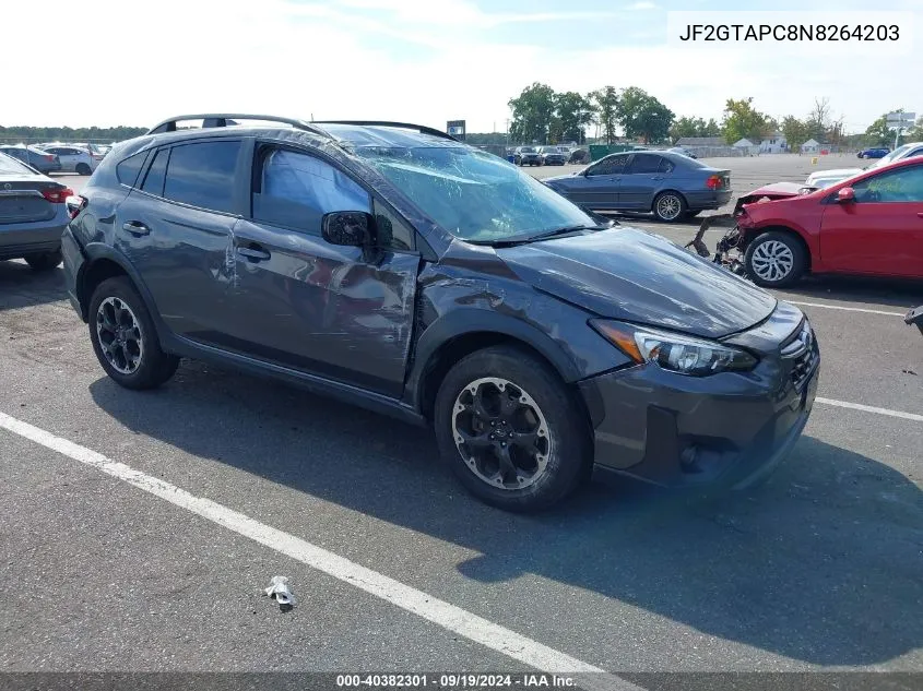 2022 Subaru Crosstrek Premium VIN: JF2GTAPC8N8264203 Lot: 40382301