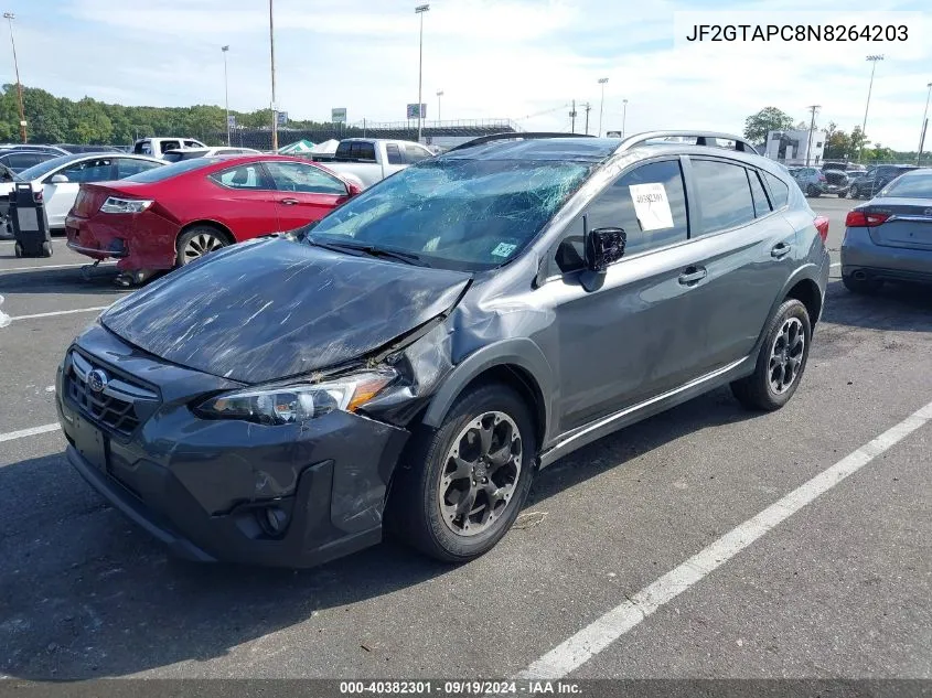 JF2GTAPC8N8264203 2022 Subaru Crosstrek Premium