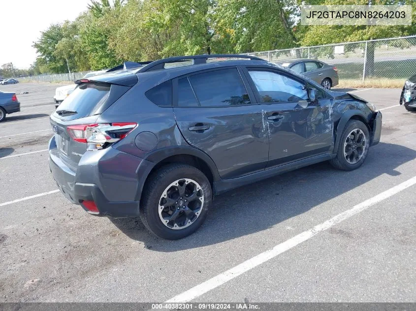 2022 Subaru Crosstrek Premium VIN: JF2GTAPC8N8264203 Lot: 40382301