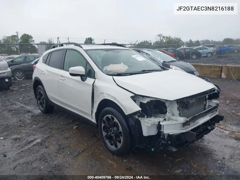 2022 Subaru Crosstrek Premium VIN: JF2GTAEC3N8216188 Lot: 40409766