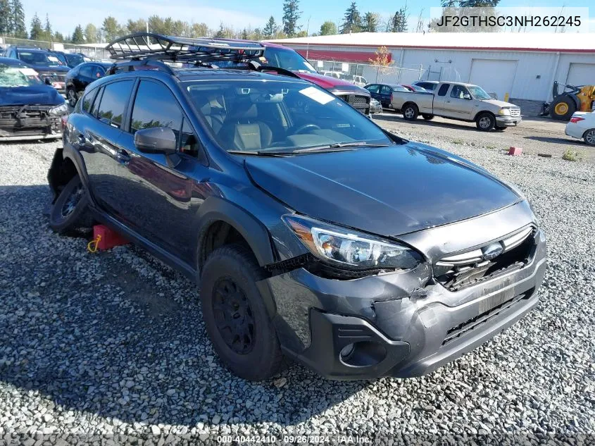 2022 Subaru Crosstrek Sport VIN: JF2GTHSC3NH262245 Lot: 40442410