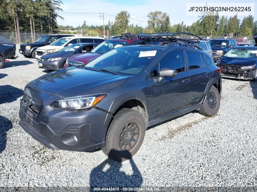 2022 Subaru Crosstrek Sport VIN: JF2GTHSC3NH262245 Lot: 40442410