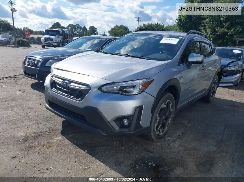 2022 Subaru Crosstrek Limited VIN: JF2GTHNC8N8210363 Lot: 40482609