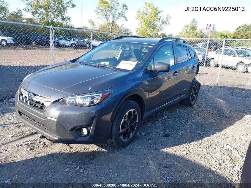 2022 Subaru Crosstrek Premium VIN: JF2GTACC6N9225013 Lot: 40500208