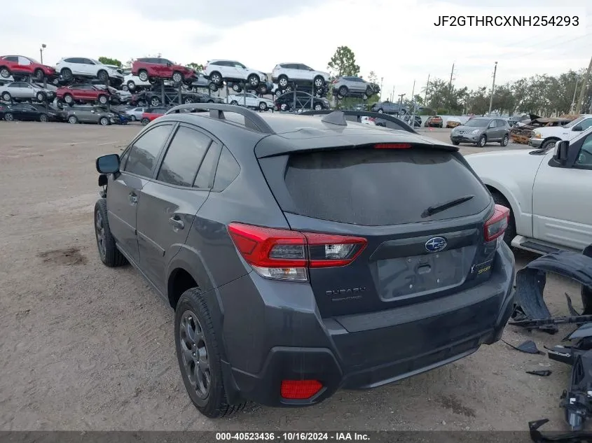 2022 Subaru Crosstrek Sport VIN: JF2GTHRCXNH254293 Lot: 40523436