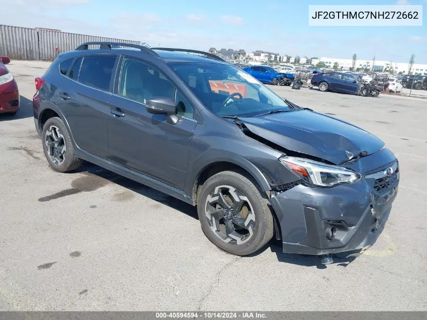 2022 Subaru Crosstrek Limited VIN: JF2GTHMC7NH272662 Lot: 40594594