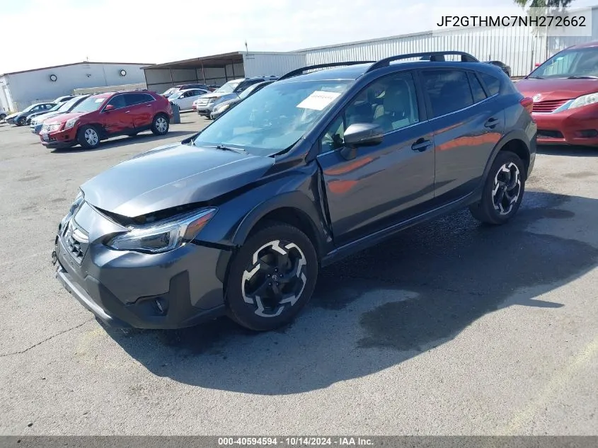 2022 Subaru Crosstrek Limited VIN: JF2GTHMC7NH272662 Lot: 40594594