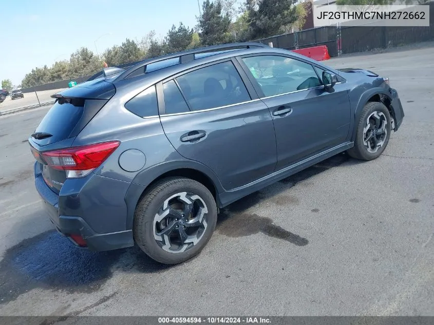 2022 Subaru Crosstrek Limited VIN: JF2GTHMC7NH272662 Lot: 40594594