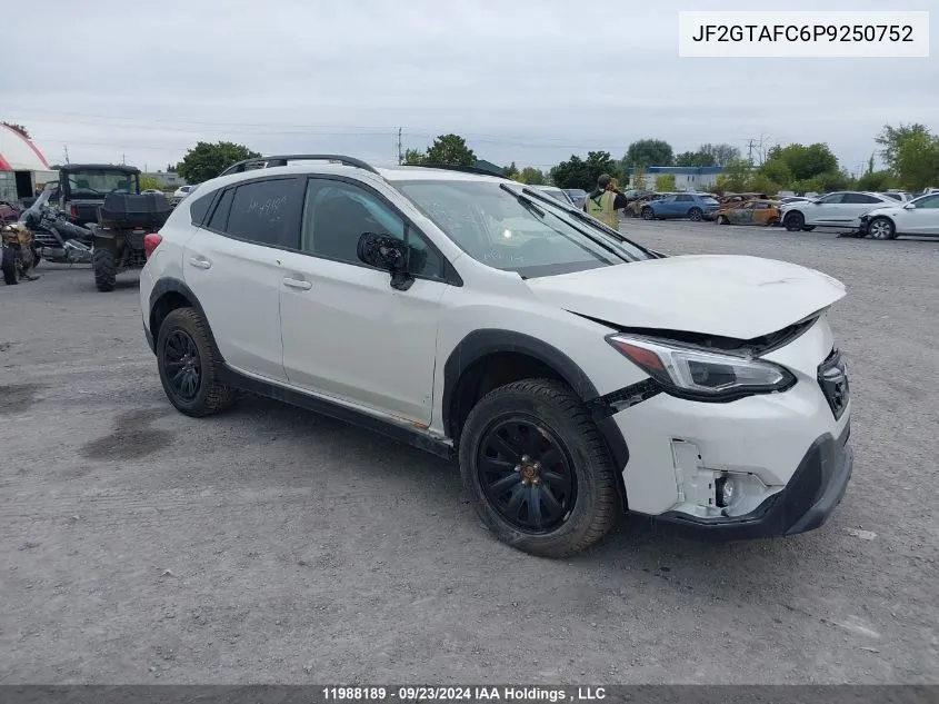 2023 Subaru Crosstrek VIN: JF2GTAFC6P9250752 Lot: 11988189