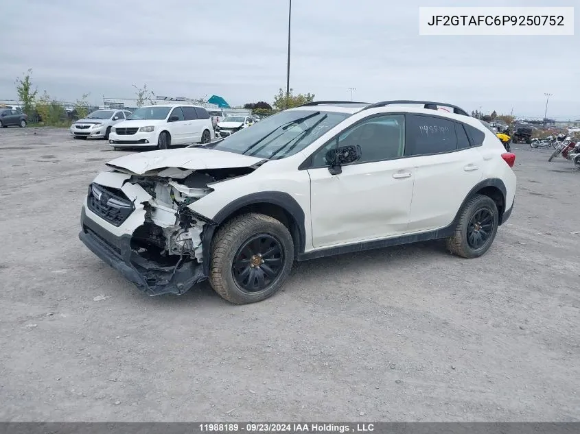 2023 Subaru Crosstrek VIN: JF2GTAFC6P9250752 Lot: 11988189