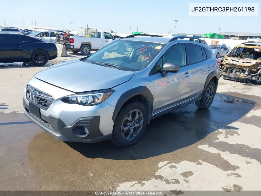 2023 Subaru Crosstrek Sport VIN: JF2GTHRC3PH261198 Lot: 39763405