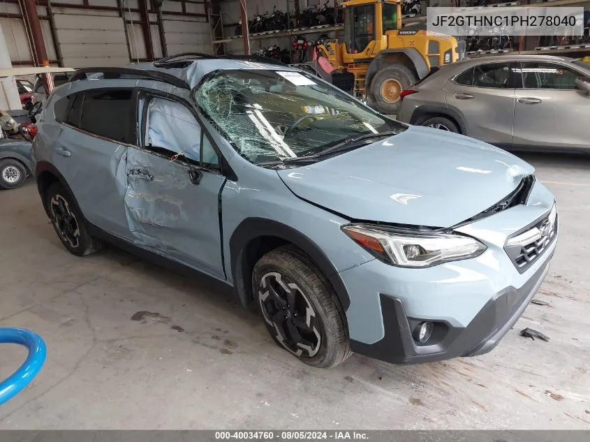 2023 Subaru Crosstrek Limited VIN: JF2GTHNC1PH278040 Lot: 40034760