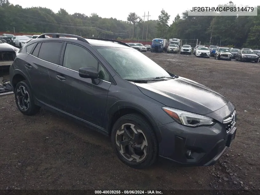 2023 Subaru Crosstrek Limited VIN: JF2GTHMC4P8314479 Lot: 40039255