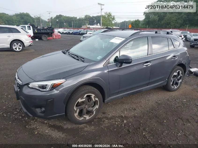 2023 Subaru Crosstrek Limited VIN: JF2GTHMC4P8314479 Lot: 40039255