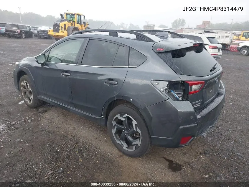 2023 Subaru Crosstrek Limited VIN: JF2GTHMC4P8314479 Lot: 40039255